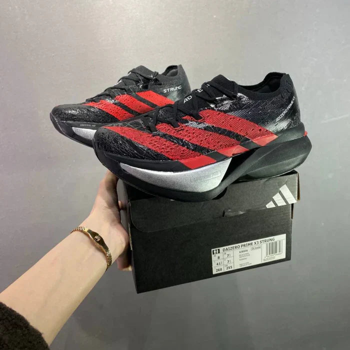 Adizero Prime X 3 Strung - Preto/Vermelho