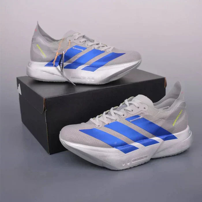Adizero Adios Pro 4 - Cinza Metalico/Azul